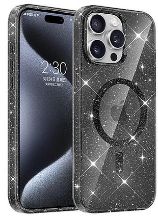 Чохол tpu eclipse sparkle (magfit) для apple iphone 12 pro max (6.7") black