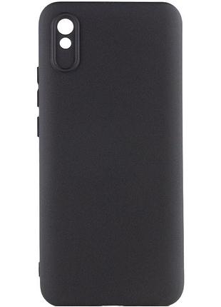 Чехол tpu getman liquid silk full camera для xiaomi redmi 9a черный / black