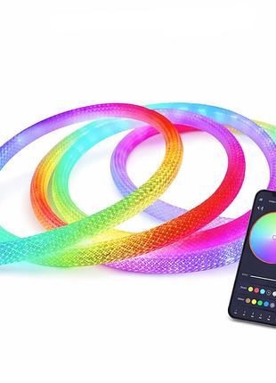 Світлодіодна розумна стрічка шланг 2 м, rgb, + пульт
