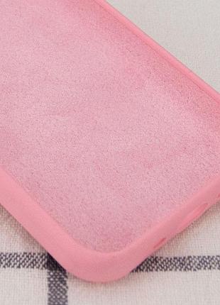 Чехол silicone case full protective (aa) no logo для apple iphone 11 (6.1") розовый / light pink 3