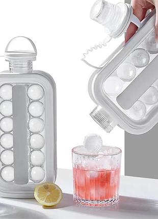 Силиконовая форма для льда с крышкой на 17 шариков ice cube tray