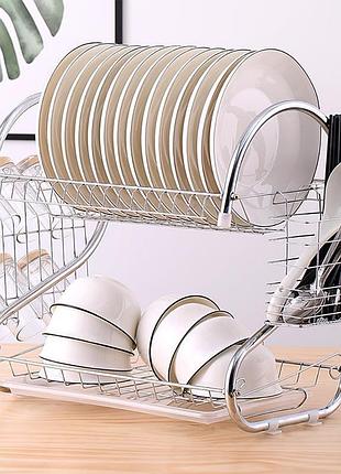 Стійка для зберігання посуду kitchen storage rack