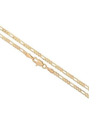 Ланцюжок позолота 14k плетіння фігаро 45см*3мм арт.316540 тм xuping