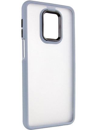 Чохол tpu+pc lyon frosted для xiaomi redmi note 9s / note 9 pro / note 9 pro max sierra blue