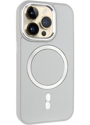 Кожаный чехол snapcase with magsafe для apple iphone 12 pro max (6.7") grey