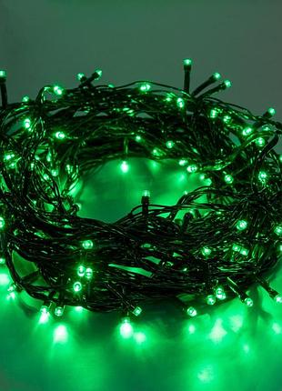 Уличная гирлянда нить от сети, 8м, 80led, зеленый