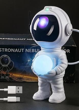 Лазерний нічник-проектор зоряного неба космонавт, usb + пульт