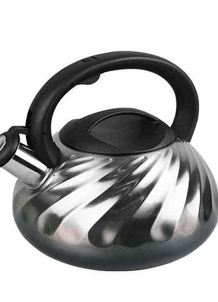 Чайник 3,0л мет. mr-1321-grey тм maestro