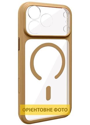 Чохол tpu getman moon clear with magsafe для apple iphone 16 (6.1") brown