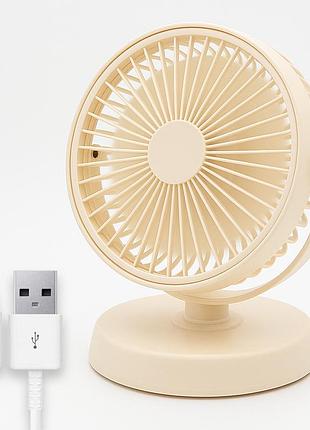 Настільний вентилятор акумуляторний, від usb, мкс-102