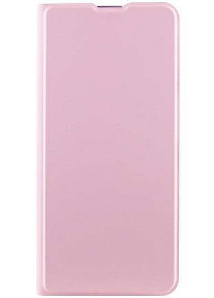 Кожаный чехол-книжка getman elegant (pu) для xiaomi redmi note 13 pro+ розовый