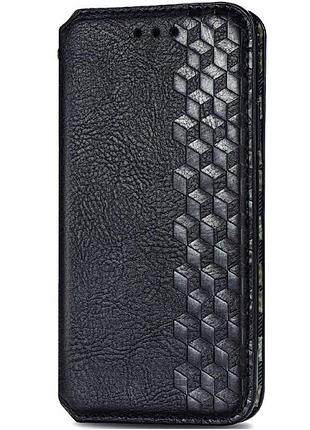 Шкіряний чохол-книжка getman cubic (pu) для samsung galaxy a31 чорний