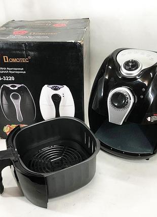 Аэрогриль мультипечь для приготовления без масла domotec ms-3220 1300 вт 4, 5 л, безмасляный фритюр zk-30