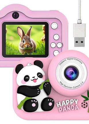 Дитячий фотоапарат 2.0", fullhd, зум 10×, m03, рожевий