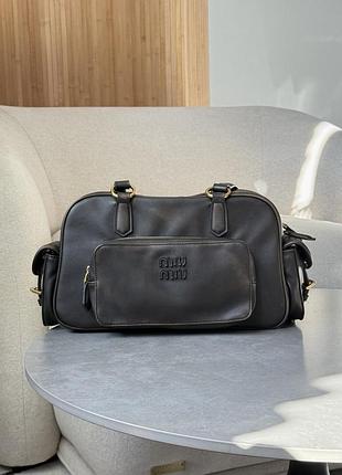 Шкіряна сумка через плече 30см pocket m