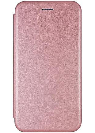 Шкіряний чохол-книжка classy для motorola moto g75 5g rose gold