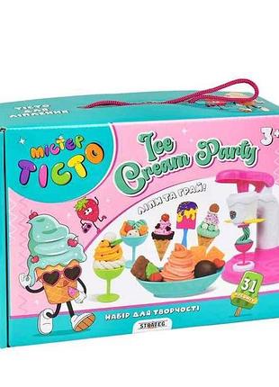 Набір для творчості містер тісто ice cream party (укр) 41017 тм strateg