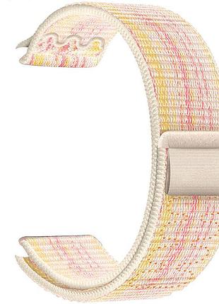Ремешок hoco wa25 original series nylon strap для apple watch 42(ser.1-3)/44/45/49mm starlight with pink