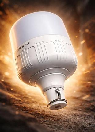 Лампа led акумуляторна t60-40w автономна
