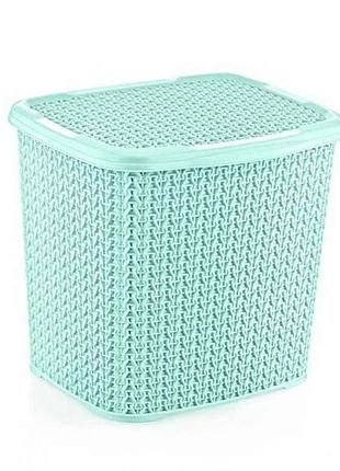 Короб для моющих средств knit 6,2 л, бирюза тм oz-er plastic