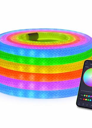 Светодиодная умная лента шланг 2м, rgb, + пульт