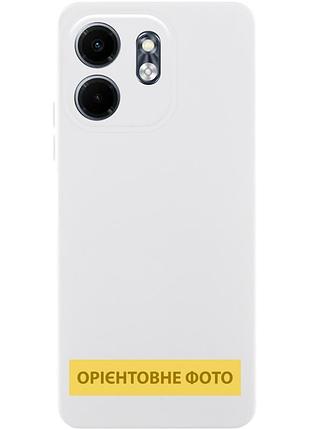 Чехол tpu getman liquid silk full camera для motorola moto g55 5g белый / white