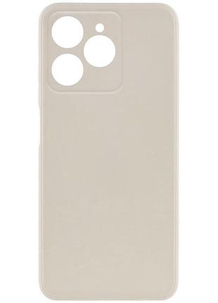 Силиконовый чехол candy full camera для tecno spark 10 pro бежевый / antique white