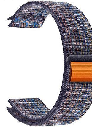 Ремешок hoco wa25 original series nylon strap для apple watch 42(ser.1-3)/44/45/49mm dynamic royal blue with orange