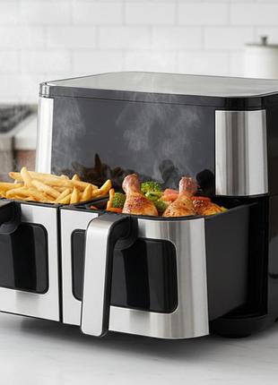 Электрический аэрогриль 11л, 2600 вт, crownberg cb 5556