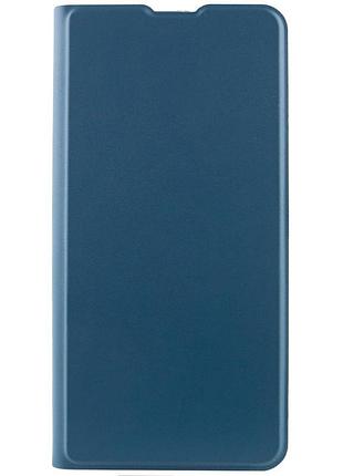 Кожаный чехол-книжка getman elegant (pu) для tecno camon 19 pro синий