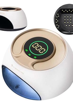Лампа led+uv для маникюра 120 вт ledme one, белая