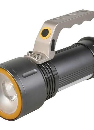 Светодиодный фонарь ручной, с ручкой, zoom, bl-670-t6