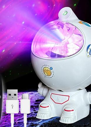 Проектор зоряного неба + пульт, від usb, астронавт