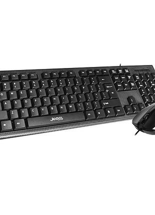 Комплект проводной клавиатура + мышка, от usb, jedel g17