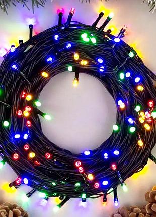 Світлодіодна гірлянда m-2 multi, від мережі, 10м, 100led, різнокольорове