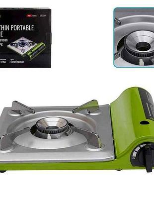 Плита газова портативна camping pro gs-2201 тм alloid