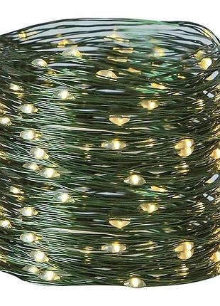 Світлодіодна гірлянда роса від мережі, 30м, 300led, теплий білий