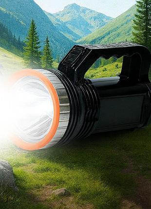 Ручной фонарь с солнечной панелью, led+cob, feian fa-2958