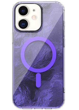 Чехол tpu shiny mountain (magfit) для apple iphone 11 (6.1") purple