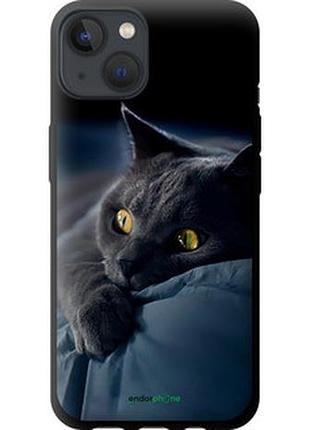 Чохол на iphone 13 димчастий кіт "825b-2374-2448"