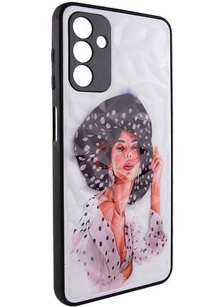 Tpu+pc чехол prisma ladies для samsung galaxy a34 5g girl in a hat
