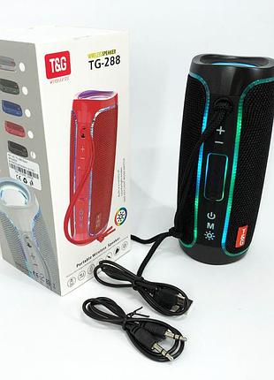 Bluetooth колонка с красивой подсветкой tg288, блютуз колонка с зарядкой от usb акамуляторна jo-94