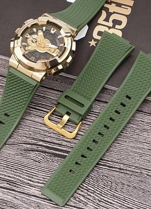 Ремінець для casio g-shock ga-100/110 army green gd