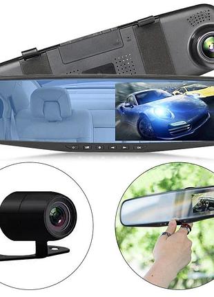 Видеорегистратор зеркало dvr full hd с камерой заднего вида