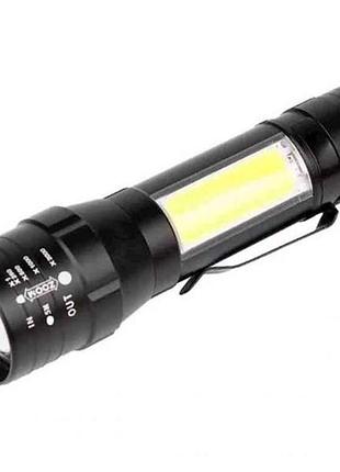Фонарь аккумулятор ручной cob light flashlight, 00006298 тм bailong