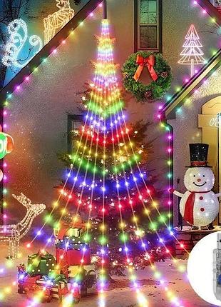 Гирлянда quot; конский хвостquot; 400 led 20 нитей ,2 м, мульти(разноцветная), usb ma750multi (1ящ.= 200 шт)