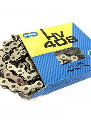 Цепь для велосипеда горная hv408 1/2 x3/32 116 св.silver/silver тм kelb.bike