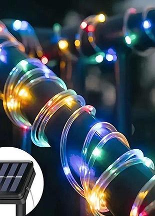 Светодиодная гирлянда quot; трубкаquot; 10m 100led на солнечной батарее , разноцветная. lu993multi (1 ящ. = 48 шт.)