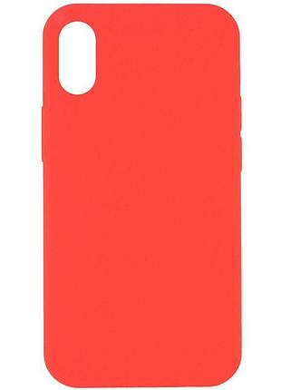 Чохол silicone case full protective (aa) no logo для apple iphone xs max (6.5") кавуновий / watermelon red