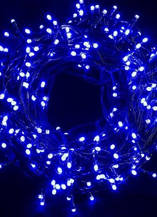 Вулична гірлянда нитка від мережі, 50 м, 800 led, синій